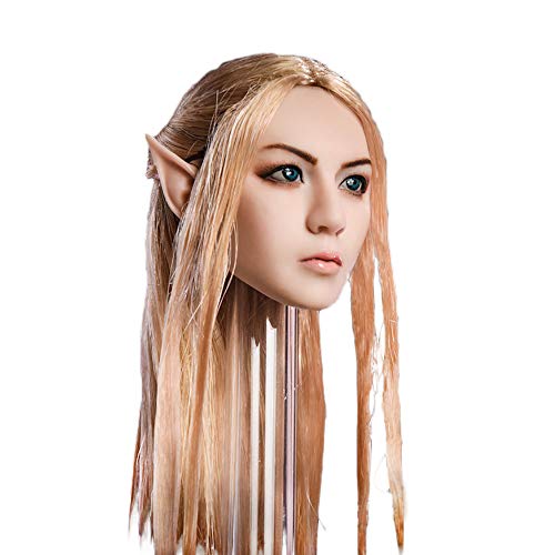OBEST 1/6 Scale YMT09 Elf Head Headsculpt with Replaceable Ears for HT, VERYCOOL, TTL, Hottoy, Play, PHICEN Action Figure Body