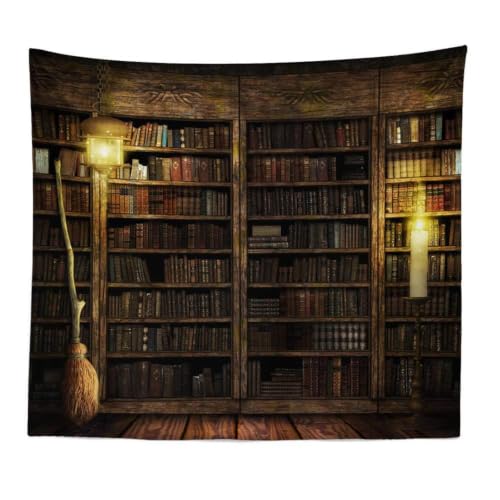 Tapiz de estantería vintage de 150x130 cm para dar un toque gótico a tu dormitorio 6