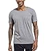 Landofgenie Unisex Post Shoulder Surgery Shirt Tear Away Snap Adaptive Clothes Button Down Recovery T-Shirts for Men Grey M