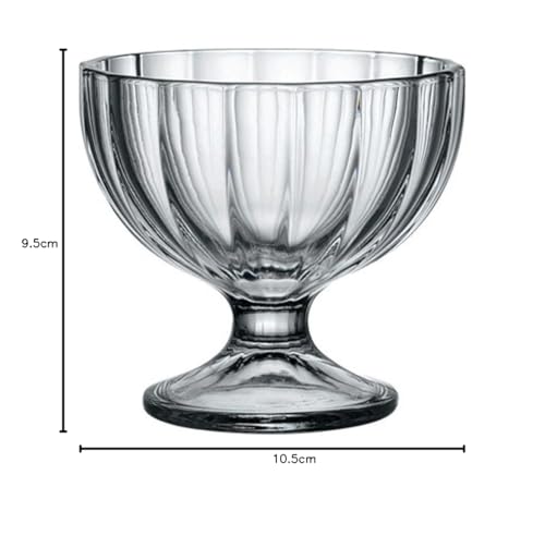 Bormioli Rocco Alaska Ice Cream Sundae Dessert Appetizer Cocktail Glasses - Set of 6