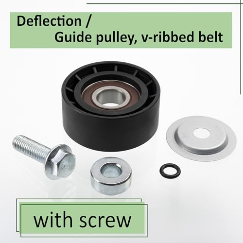 Galet enrouleur de courroie d'accessoire AERZETIX compatible 9637024080