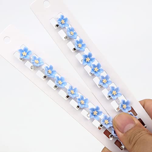 YISSION Mini Pinzas para Pelo Flores 20 Piezas Azul miniatura 7