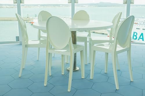 Kartell Victoria Ghost Chair by Philippe Starck, Matte Glossy White - Thumbnail 2