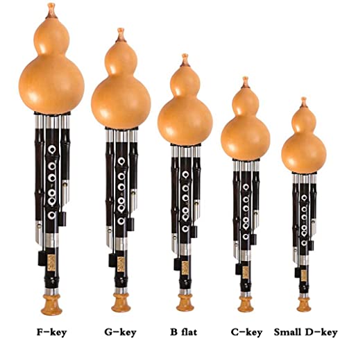 Flutes Musical Instruments Ebony Cucurbit Black Gourd 7-Hole Tuning For Beginners To Play Woodwind Instruments Collectibles, Gifts Beautiful Sound Quality (Color : Black, Size : C-Key) #TOP1