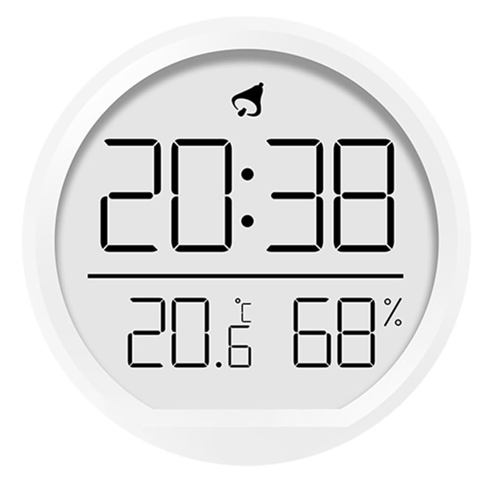 CTRLZS LED Digital Wall Clocks Temperature Humidity Date Display Electronic Table Alarm Clock for Kitchen Study Refrigerator B