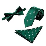  Alizeal - Pajarita - para hombre Verde verde oscuro Talla única