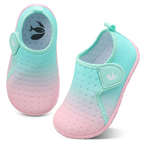 Image of FEETCITY Boys Girls Water Shoes Kids Aqua Socks Quick Dry Barefoot for Beach Swimming Pool