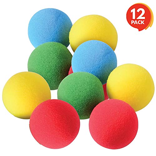 ArtCreativity Soft Foam Balls - Pack of 12 - Lightweight Mini Play Balls