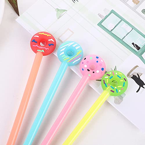 8 bolígrafos JKJF roller gel divertidos con tinta negra para escuela miniatura 7