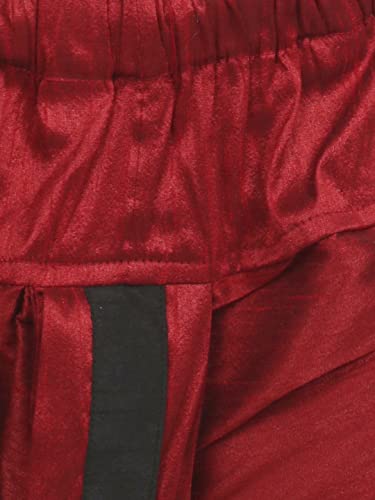 Image of SG YUVRAJ Boy's Raw Silk Kurta Dhoti Set