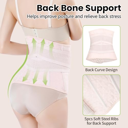 Image of Postpartum Girdle C-Section Recovery Belt Back Support Belly Wrap Belly Band Shapewear