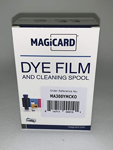 MAGICARD MA300YMCKO (EN1) Cinta para impresora – imprime hasta 300 diseños de tarjetas