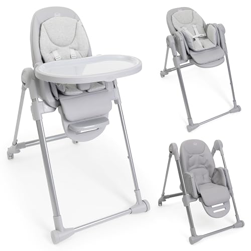 Chicco Polly Armonia Trona Evolutiva Para Comida Para Niños Desde 0 Meses Hasta 40 Kg, Trona Reclinable A Tumbona Con Altura Y Reposapiés Regulables, 4 Ruedas, Cierre Compacto, Gris Claro Chicco Polly Armonia Trona Evolutiva Para Comida Para Niños Desde 0 Meses Hasta 40 Kg, Trona Reclinable A Tumbona Con Altura Y Reposapiés Regulables, 4 Ruedas, Cierre Compacto, Gris Claro