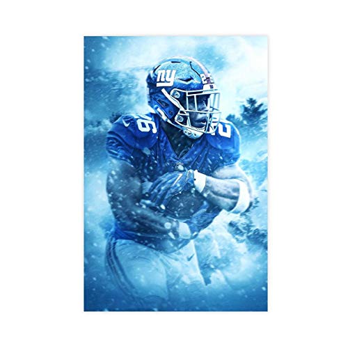 Saquon Barkley Sports Posters 2 Canvas Poster Bedroom Decor Sports Landscape Office Room Decor Gift Unframe:12x18inch(30x45cm)