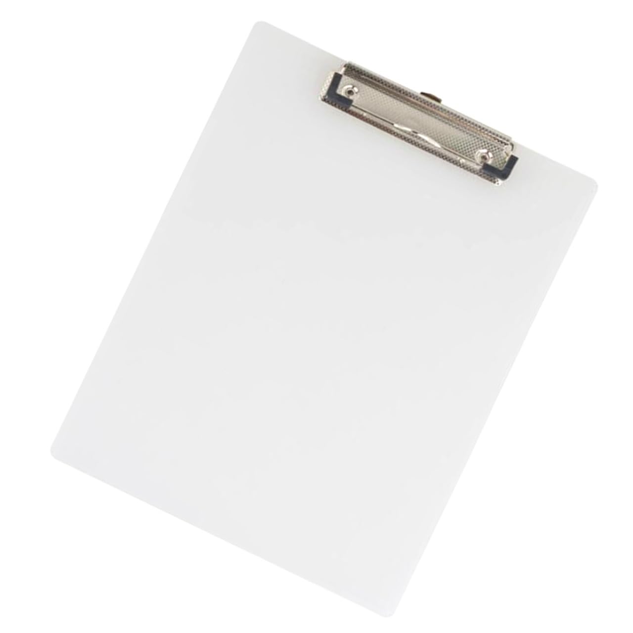 Portapapeles A4 de Plástico Blanco, Pack 10, Forma Ergonómica | Portapapeles de Escritura, Uso Fácil y Manejo Cómodo, Decoracion Colegio, Material Oficina y Papeleria