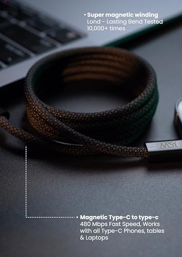 Image of J&W USB-C to USB-C Fast Charging Cable Series | High Speed Data Transfer (Magnetic Cable)