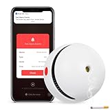 Smart WiFi Wireless Smoke Detectors Fire Alarms for Home with Interconnected Real-Time App Alerts, Smart Smoke Alarms with Bluetooth Connectivity & 10-Year Battery Life & Multi-User Binding