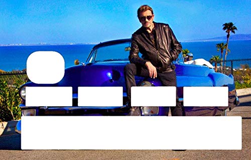 Stickers hommage Johnny Hallyday pour personnaliser votre Carte Bleue selon l'envie du moment Cover