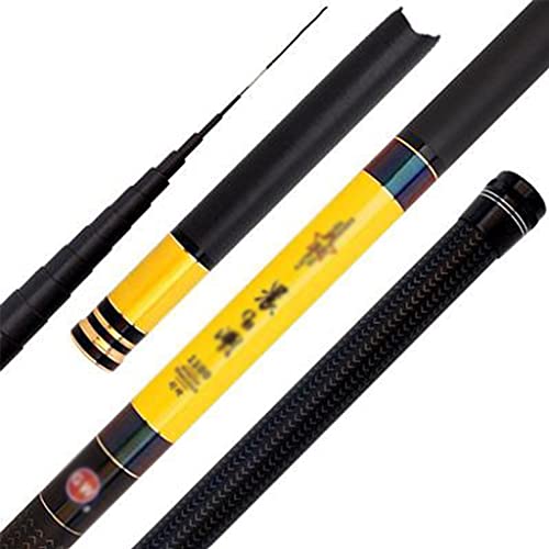 Surf Fishing Rods Bachrute 8/9/10 Meter Angelrute Ultraleichte Superharte Carbon Tragbare Teleskop-Angelrute Angelrute (Size : 8m) Cover