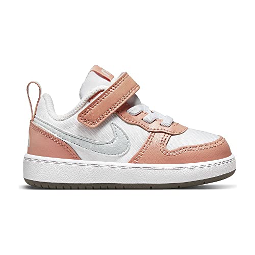 Nike Court Borough Low 2 Se 1 Infant/Toddler Shoes Size 5, Color: White/Aura/Madder Root