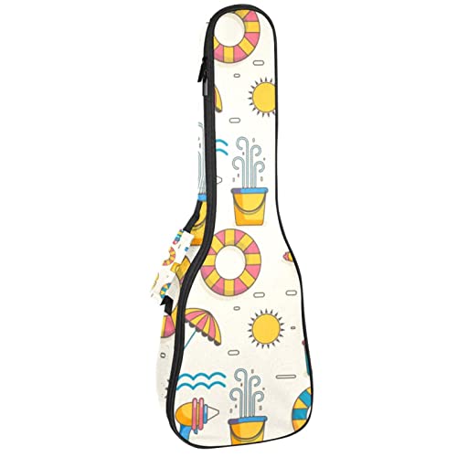 Sac de rangement pour ukulélé soprano rembourré 10mm contre les chocs