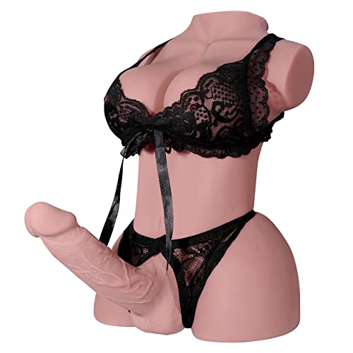 Image of Small Size Shemale Sex Doll with Torso Realistic Dildo Breasts and Tight Anal Hole (9.8LB), Transsexual Love Doll Hugh Penis Adult Sex Toy for Men Women Couple Unisex Masturbation Sex Fun