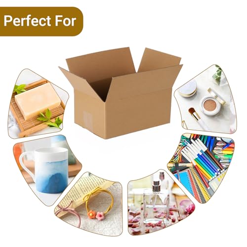zmybcpack 25 pack Shipping Boxes 10x7x5 inch Cardboard Box Mailers, Kraft Corrugated Mailer Cardboard Shipping Mailers For Small Business, Mailing, Packing and Storage - Thumbnail 4