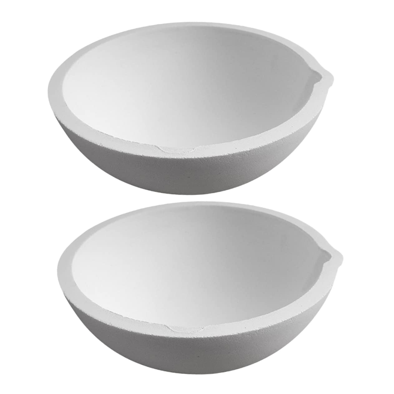 OUNONA 2pcs Evaporating Dish Container Laboratory Supplies Spout Evaporating Basin Laboratory Evaporating Gld Laboratory Evaporating Container Laboratory Tool White