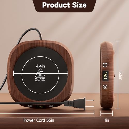 image for GNIYUIX Coffee Mug Warmer - Coffee Cup Warmer for Desk Auto Shut Off, 