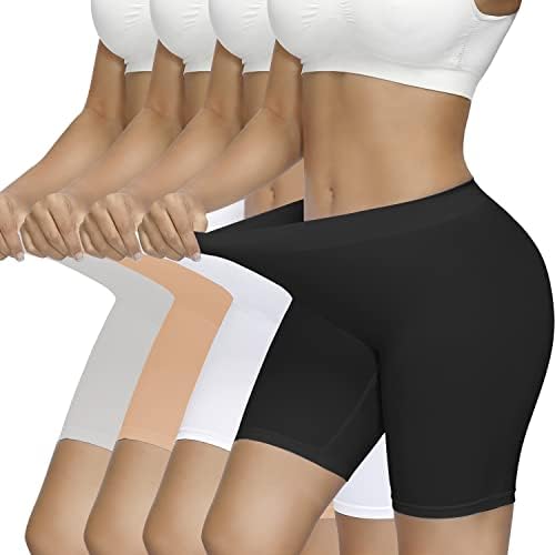 SIMIYA Fietsbroek voor dames, korte legging, zwart/wit/beige/grijs, XL