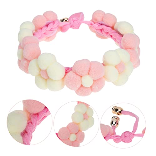 Collier pour animaux de compagnie YARNOW fleur textile chiot
