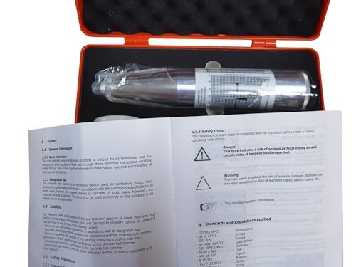 Ferramenta de teste de martelo de resiliômetro de concreto ZC3-A Schmidt Hammer 10-60 Mpa (manual de