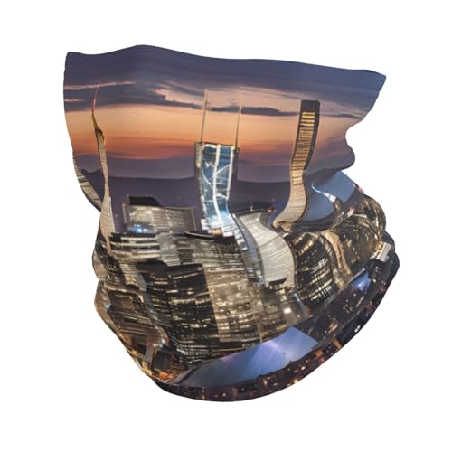 Warm Elastic Neck Gaiter For Outdoor Sports, Hong Kong Face