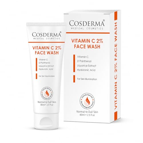 Image of Vitamin C 2% Face Wash with Licorice & Hyaluronic Acid | Brightening Daily Cleanser 80ml