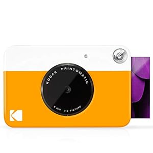 KODAK Printomatic Digital Instant Print Camera – Full Color Prints On ZINK 2×3″ Sticky-Backed Photo Paper (Yellow) Print Memories Instantly