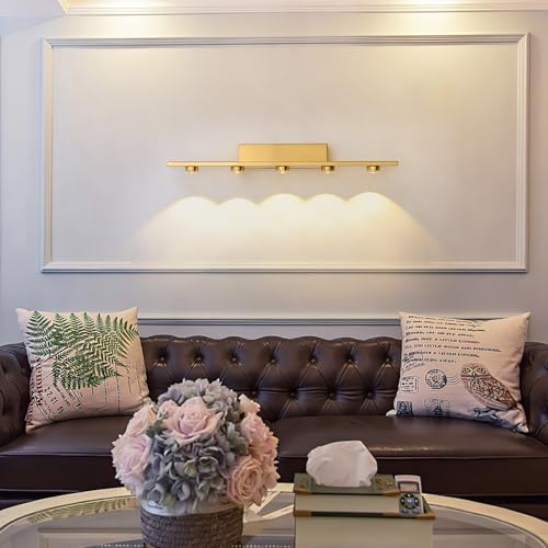 Image of Battery Operated Modern Style Vanity Lights,wall Sconces Fixtures With Remote Control,Dimmable Bathroom Lights Over Mirror,LED Bathroom Lighting Rechargeable,vanity Lights Fixtures Wireless Design(2 P