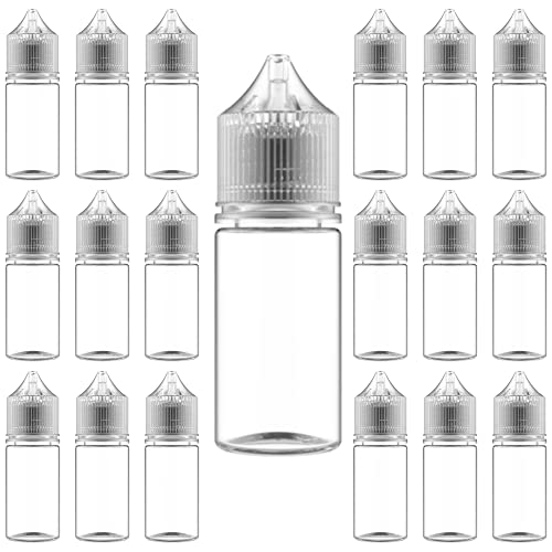 Chubby Gorilla Bottles BULK SALE V3 (100 pack set) Size 30ml, 60ml, or 120ml Clear plastic squeeze bottles (30ml (100pack))