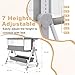 Baby Bassinet,3 in 1 Bedside Bassinet for Baby with Hanging Toys,Foldable Baby Bassinets Bedside Sleeper,4-Sided Mesh Bedside Crib with Wheels and Storage Basket,6 Height Adjustable (Light Grey)