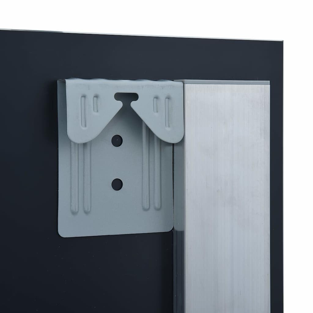 Espejo de baño LED 60 x 80 cm con protección IP44, 1 espejo con adaptador y material de montaje para iluminación precisa y luz difusa, ideal para maquillaje