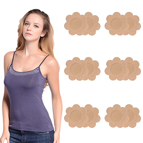 Pezoneras Adhesivas Invisibles, cubre pezones 12pcs Cubrepezones Transpirable, 7.5 cm Tapas Para Los Senos De Los Pegatinas Pezón Desechables Pezón Cubre Desechable Para Los Pezones Pezones Adhesiva Cover
