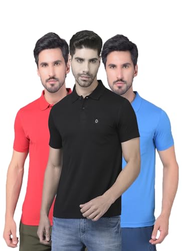 Image of Dollar Mens Cotton Casual Solid Polo Tshirt (Pack of 1)