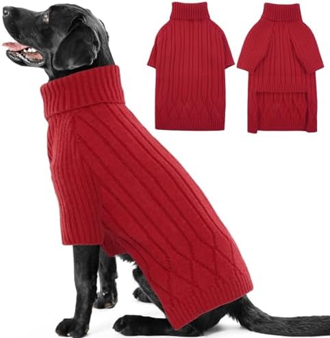 Amazon.com : OUOBOB XXXL Dog Sweater for Giant Breed, Warm Winter Fall