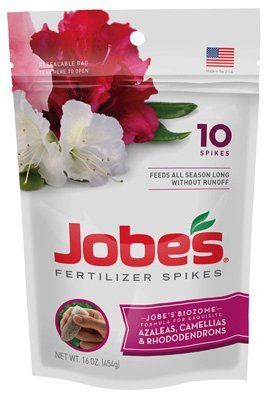 Jobe'S Plant Food Azalea, camelias y picos de rododenro 9-8-7 Spike 10 por paquete