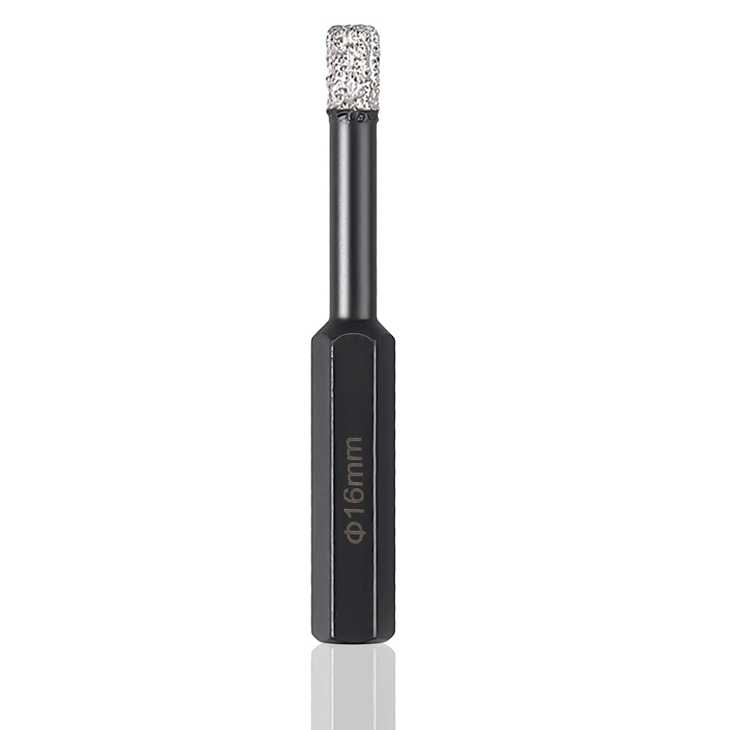 Punte da Trapano diamantate a Secco da 16 mm, seghe a Tazza per Piastrelle a Secco per Granito, Porcellana, Piastrelle, Ceramica, Marmo, Mattoni, 1 Pezzo
