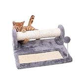 Robusto y estable: construcción súper sólida, diseño bien equilibrado, base fuerte, los gatos pueden saltar de este árbol para gatos de manera fácil y segura.