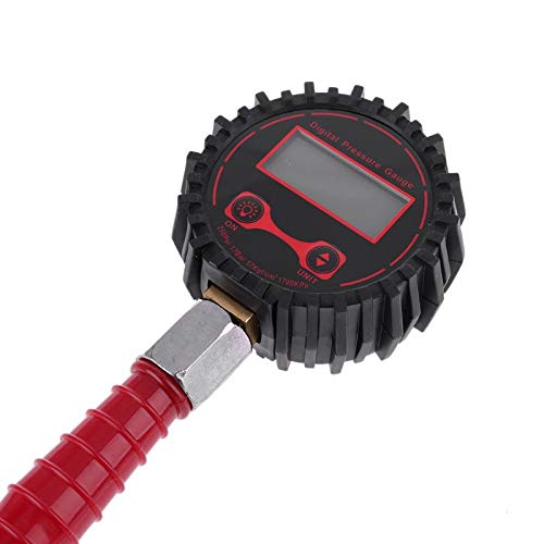 Manometro per Auto Veicolo RV Manometro per Pneumatici Manometro per Pneumatici a Doppia Testa Gonfiatore per Pneumatici con Luce