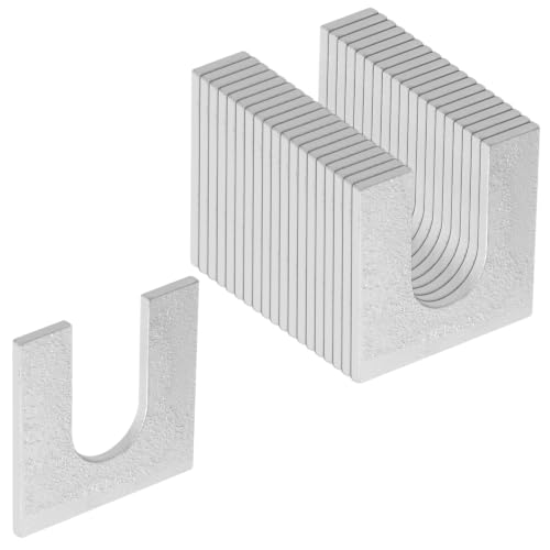 Image of 20 Pack 2 inch x 2 inch Steel Metal Horseshoe Shim Washers for 3 /4 inch Bolts