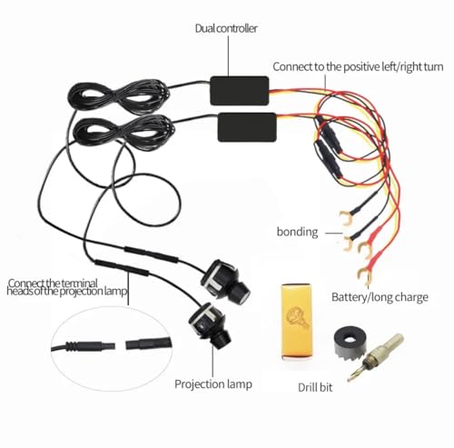Éclairage en forme d'aigle et angel wings light pour customisation de moto