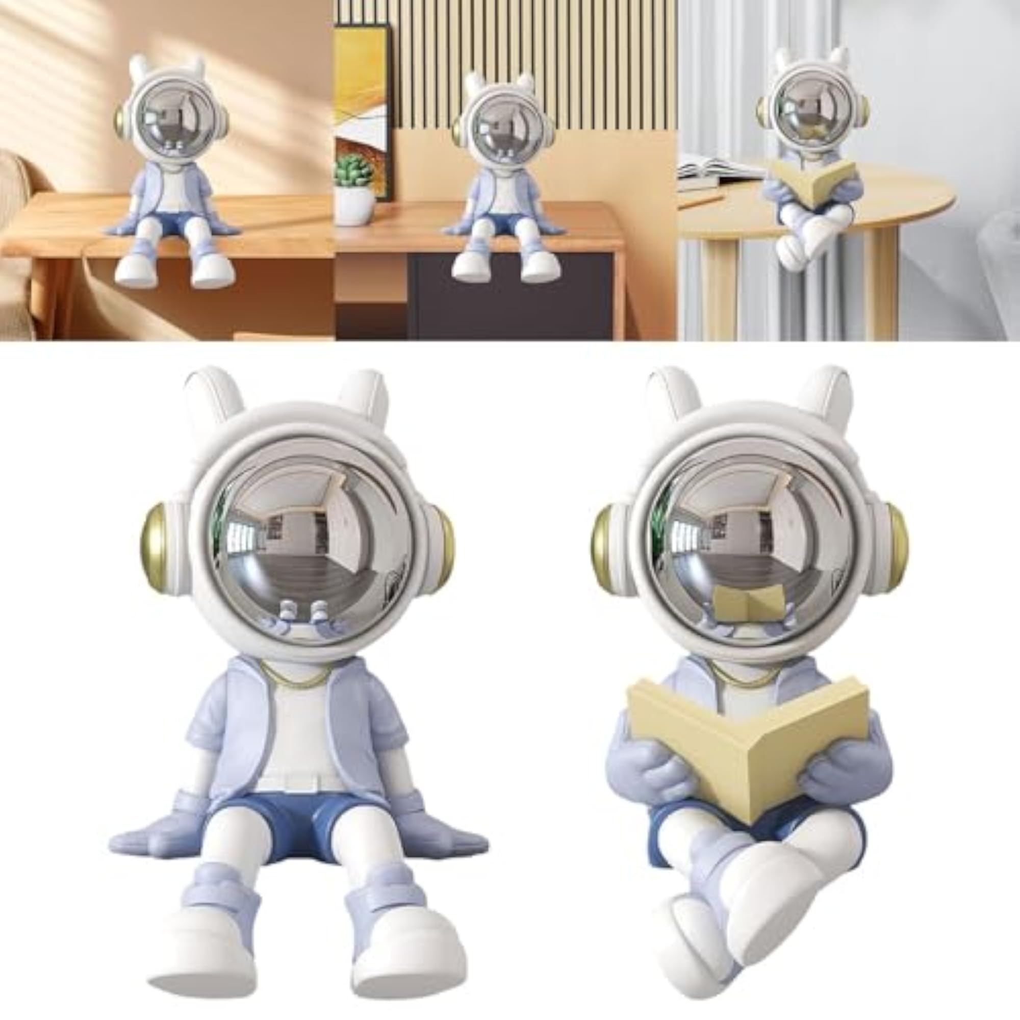 Astronaut Statue Sculpture for Desk & Living Room Decoration
