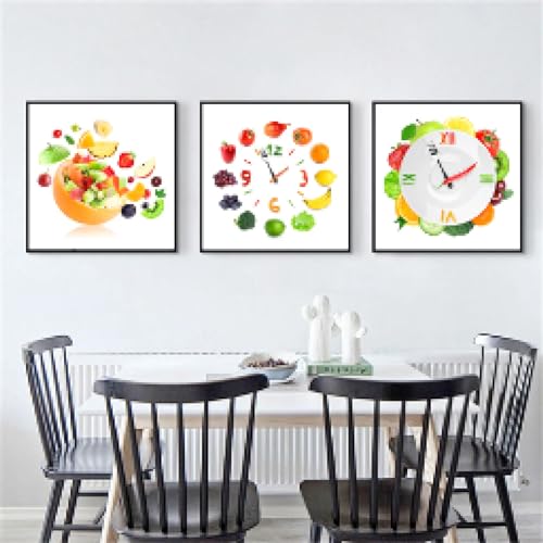 Toile murale cuisine légumes affiche fruits moderne pour salle à manger lumineuse